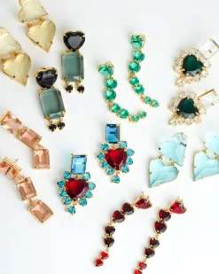 Pakera Pakera El Sabor Earrings Clear + Green