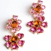 Pakera Pakera Las Flores Earrings Pink + Citrine