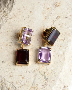 Pakera Pakera Pares Earrings Ruby + Lilac