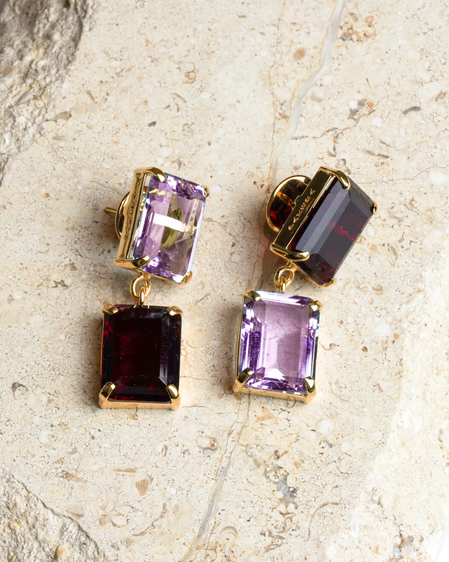 Pakera Pakera Pares Earrings Ruby + Lilac