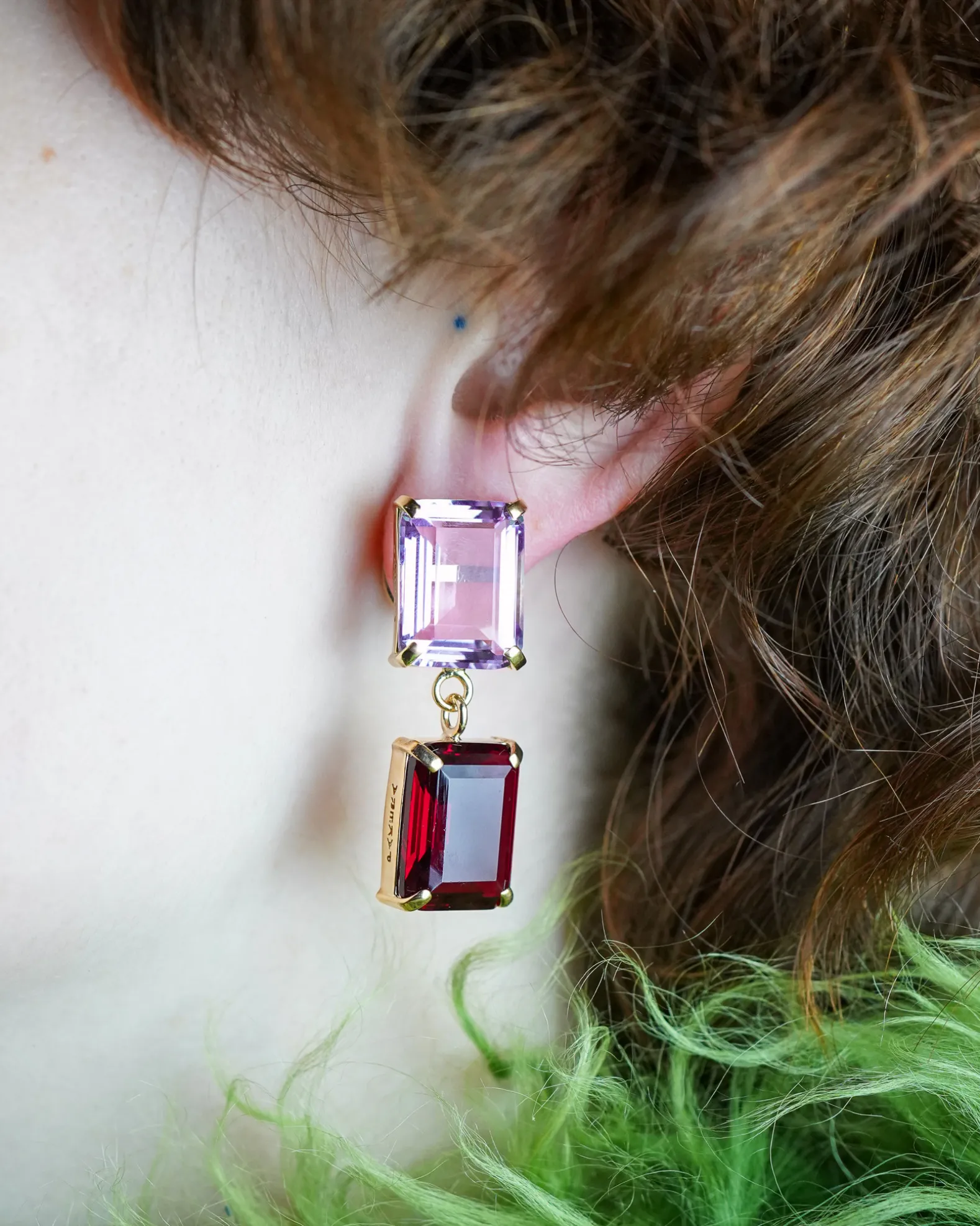 Pakera Pakera Pares Earrings Ruby + Lilac
