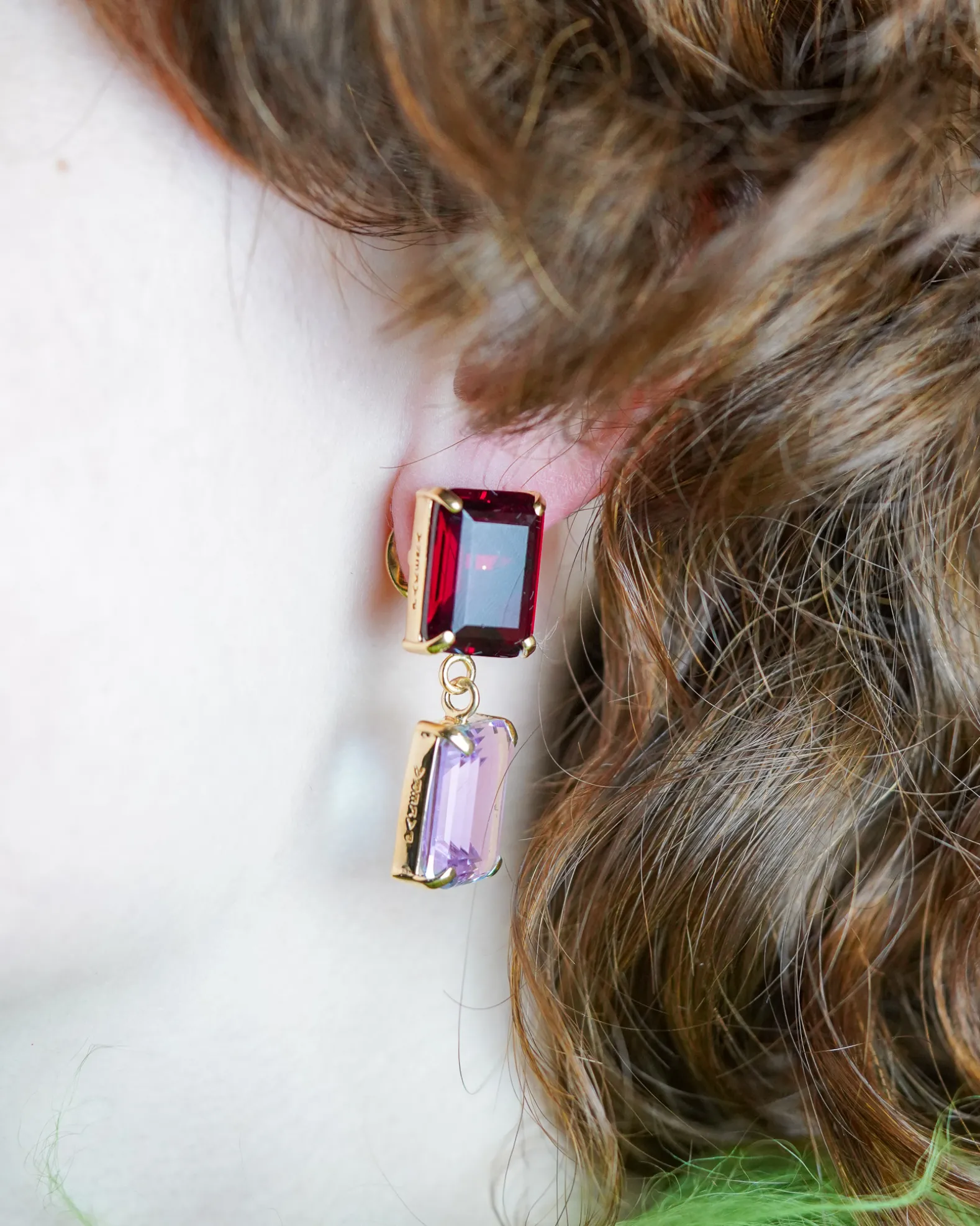 Pakera Pakera Pares Earrings Ruby + Lilac