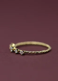 Satomi Kawakita Homespun Five Stone White Diamond Ring