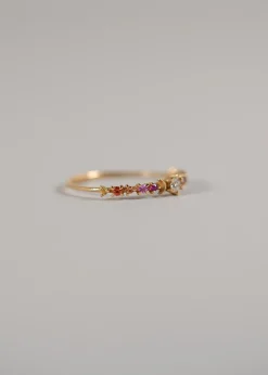 Sofia Zakia Rainbow Stardust Ring