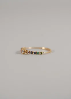 Sofia Zakia Rainbow Stardust Ring